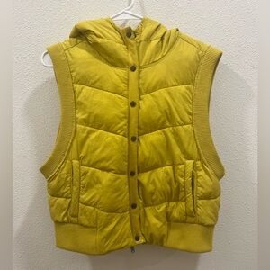 Free People Yellow Lightweight Vest - Medium